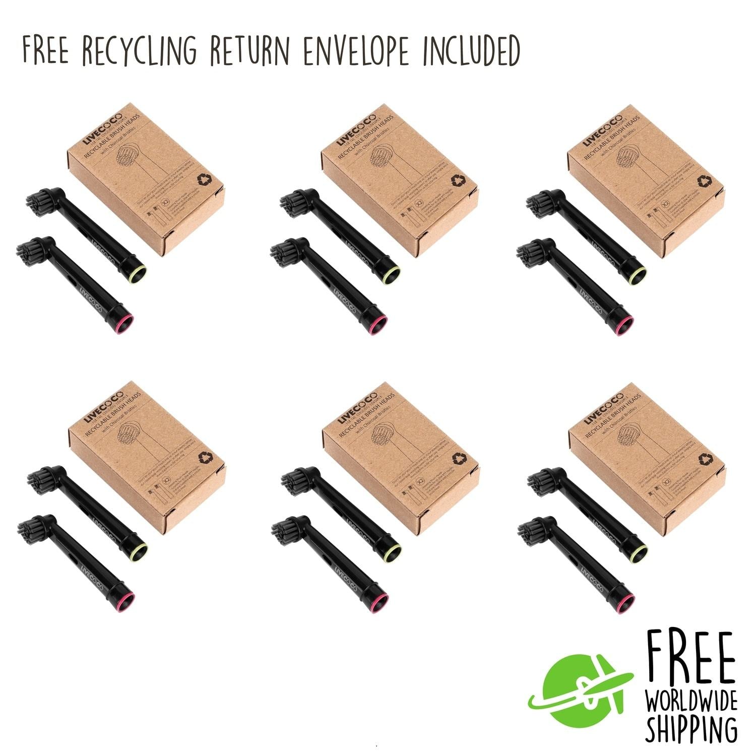 Recyclable Brush Heads-Oral-B/Braun* Compatible  - Sustainable