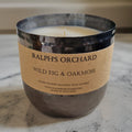 2-Wick Dimpled Black Candles