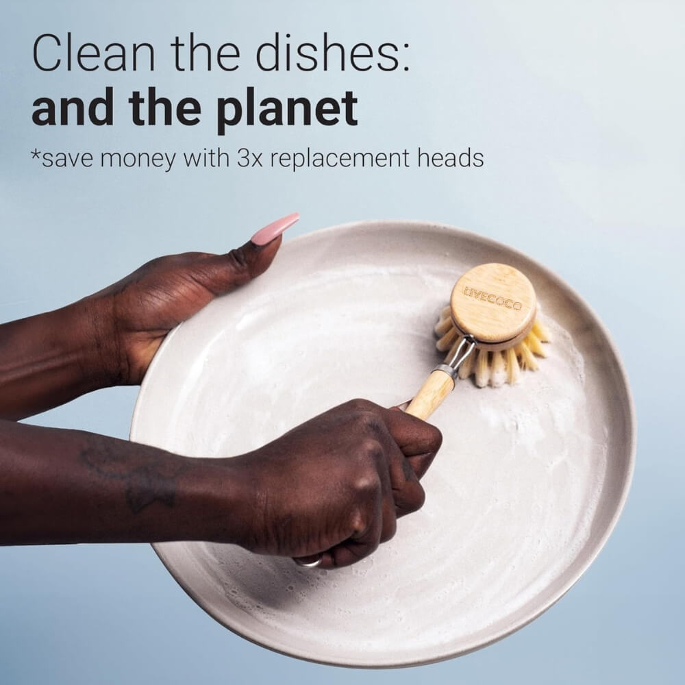 Bamboo Dish Cleaning Brushes