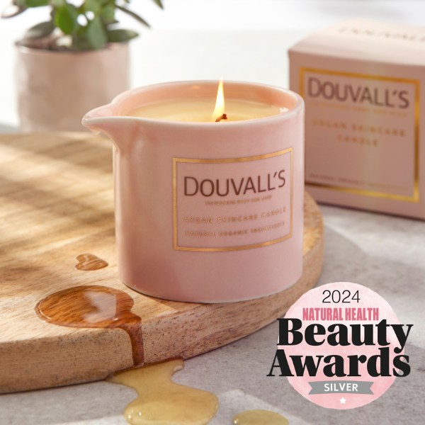 Argan Massage Candle - Vanilla Jasmin & Ginger 180g | Intensely Nourishing and Hydrating Body Treatment