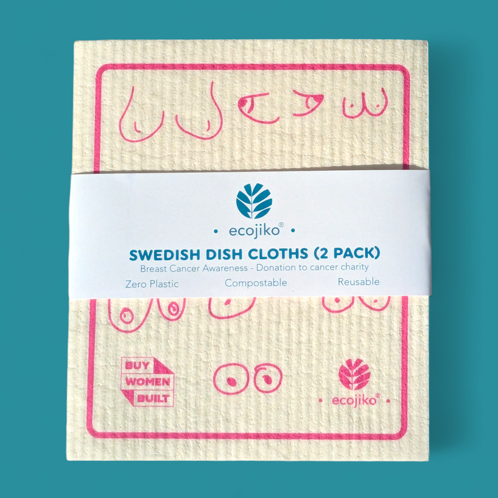 Swedish Dish Cloths | Breast Cancer Awareness Dish Cloths (2 pack)