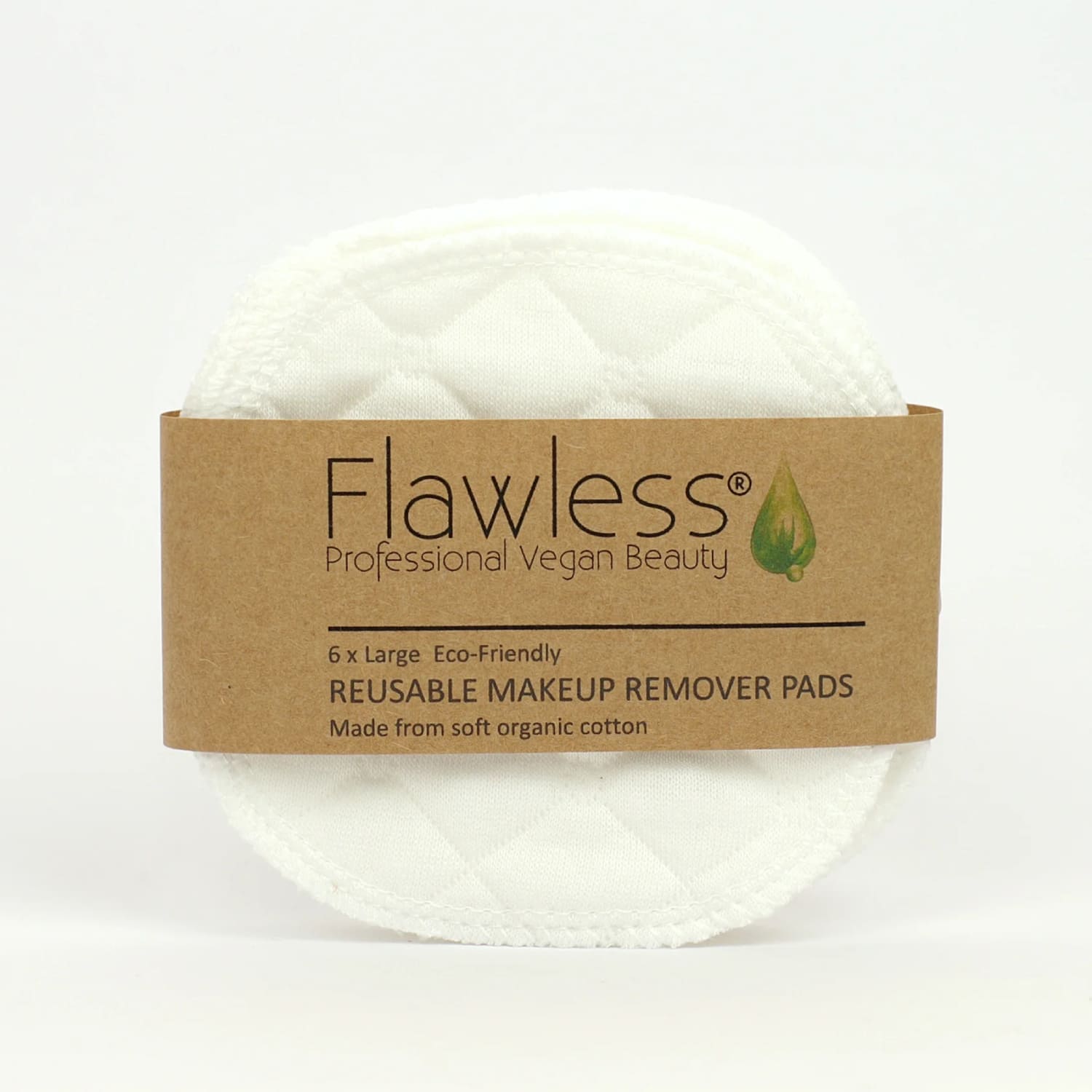 Reusable Organic Cotton Makeup Remover Pads x 6