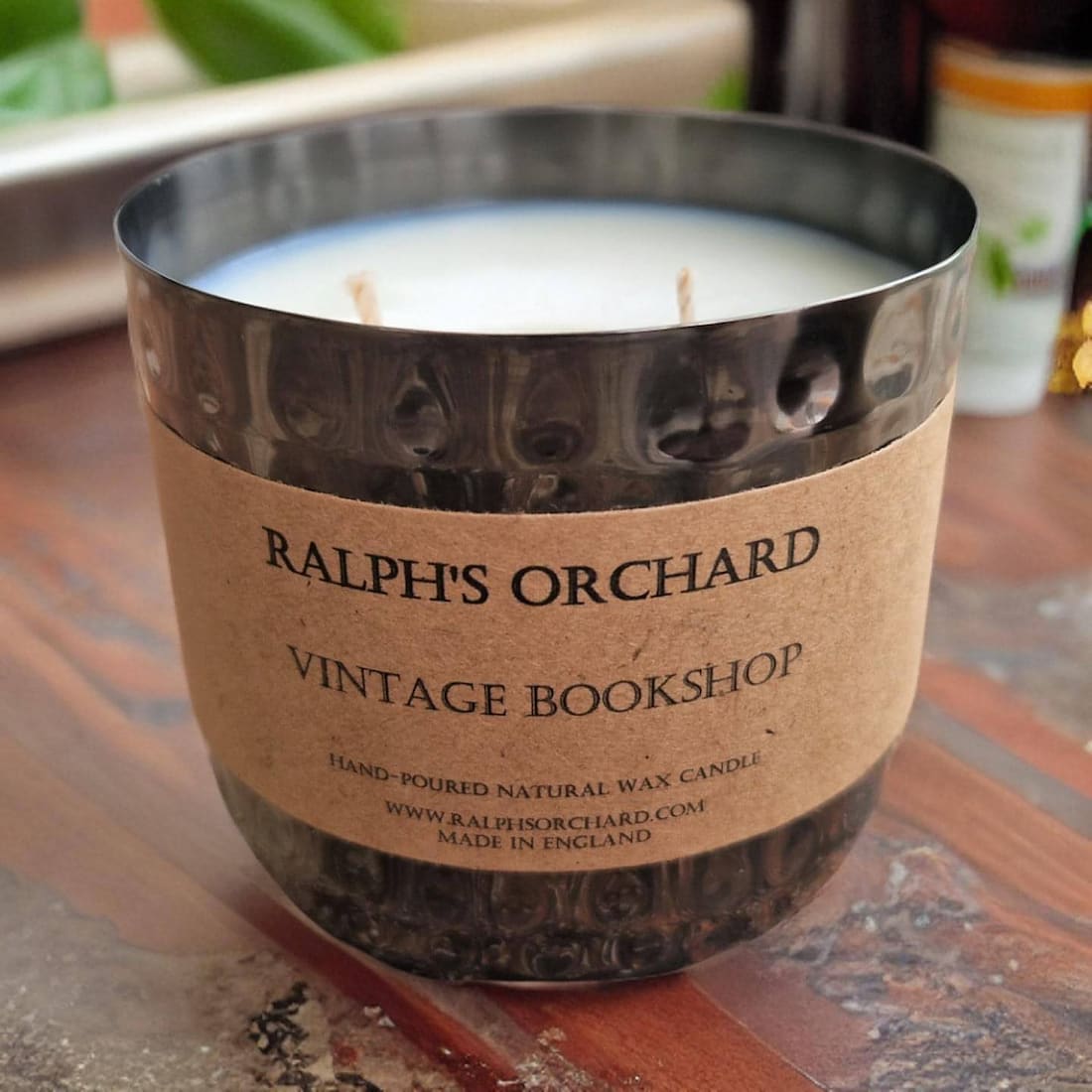 2-Wick Dimpled Black Candles