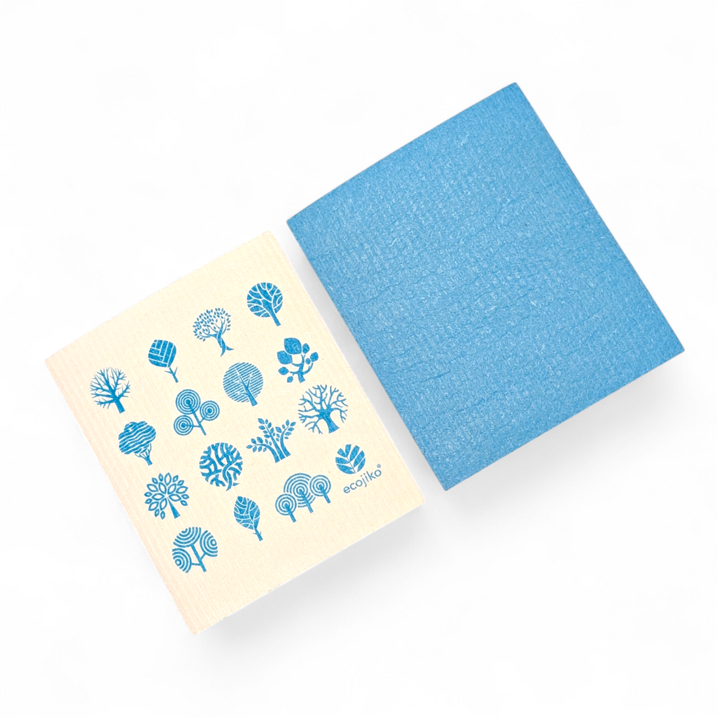 Swedish Dish Cloths | Natural Compostable Reusable Kitchen Cleaning Cloths (2 pack)
