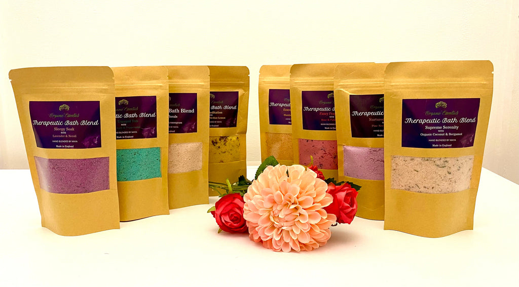 Mandarin & Cedarwood Luxury Natural Bath Blend in Eco-Pouch
