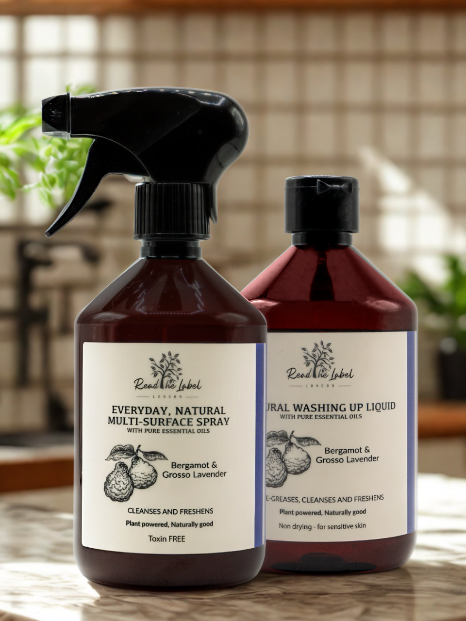 Natural Cleaning Duo Bundle – Multi-Surface & Washing Up Liquid